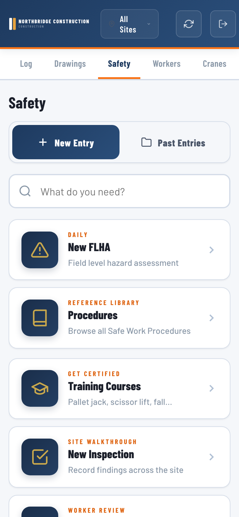 Safety — FLHA, procedures, inspections